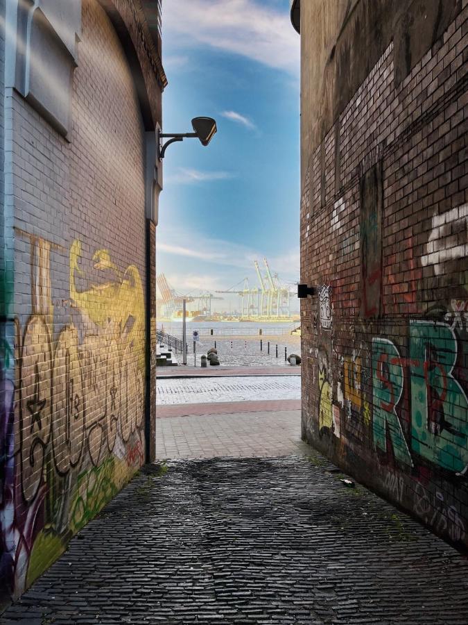 Loft-Panoramablick-Hafen & Elbe! Leilighet Hamburg Eksteriør bilde